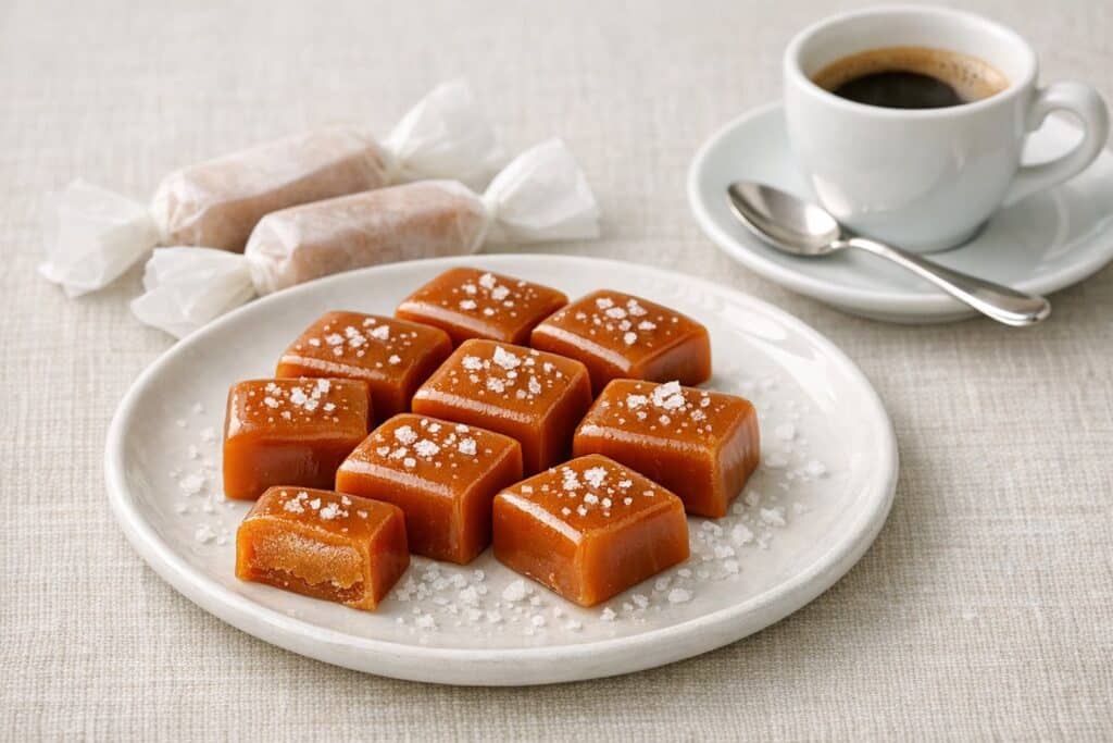 Bonbons au caramel au beurre salé fondants, façon confiserie
